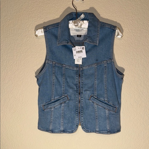 American Eagle Outfitters Jackets & Blazers - NWT American Eagle Light Blue Denim Vest